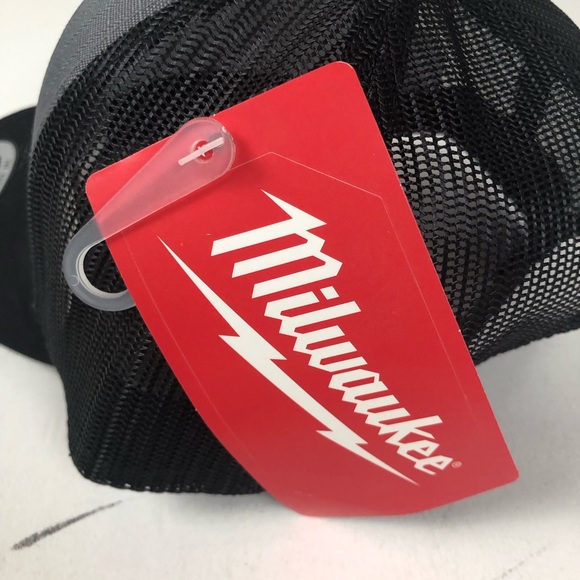 Milwaukee Tools Authentic SnapBack Mesh Cap Baseball Trucker Hat Gridiron NWT - Picture 7 of 8
